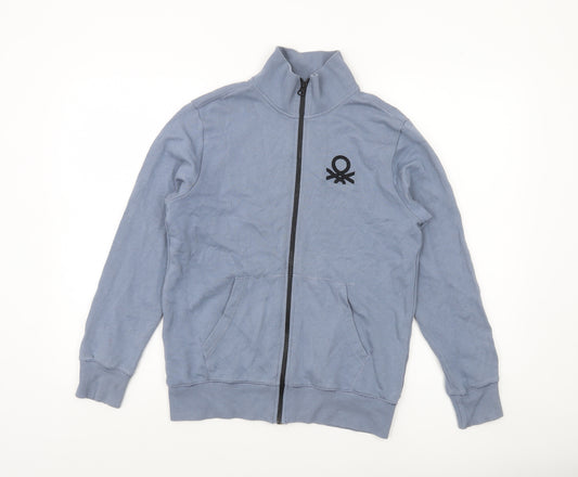 United Colors of Benetton Boys Blue Zip Track Jacket 13-14 Years
