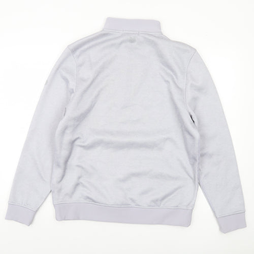 Palm Grove Men's Grey 1/4 Zip Sweatshirt Size M Regular Fit