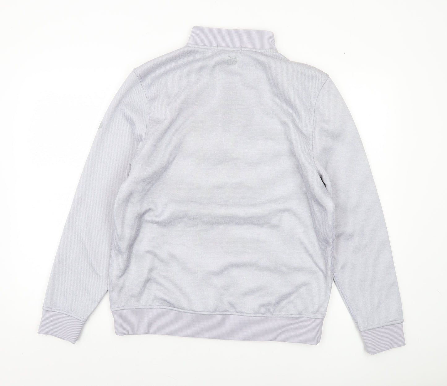 Palm Grove Men's Grey 1/4 Zip Sweatshirt Size M Regular Fit
