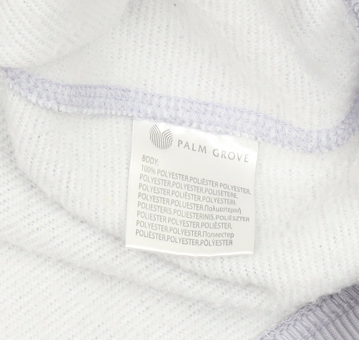 Palm Grove Men's Grey 1/4 Zip Sweatshirt Size M Regular Fit