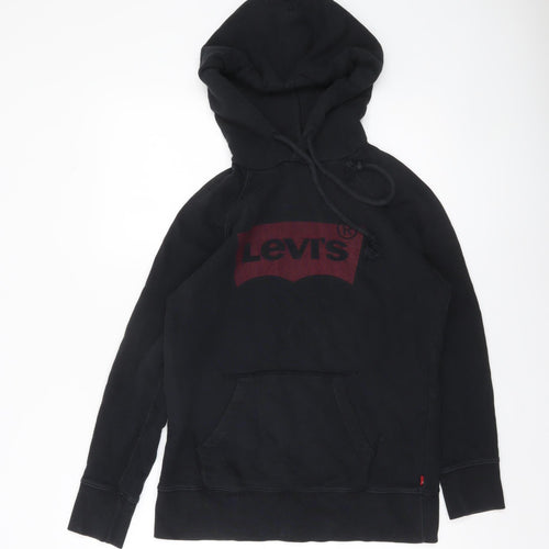 Levi's Men's Black Pullover Hoodie XS Regular Fit Graphic Cotton