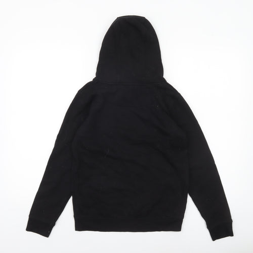 Lyle & Scott Boys Black Pullover Hoodie 10-11 Years Cotton Blend