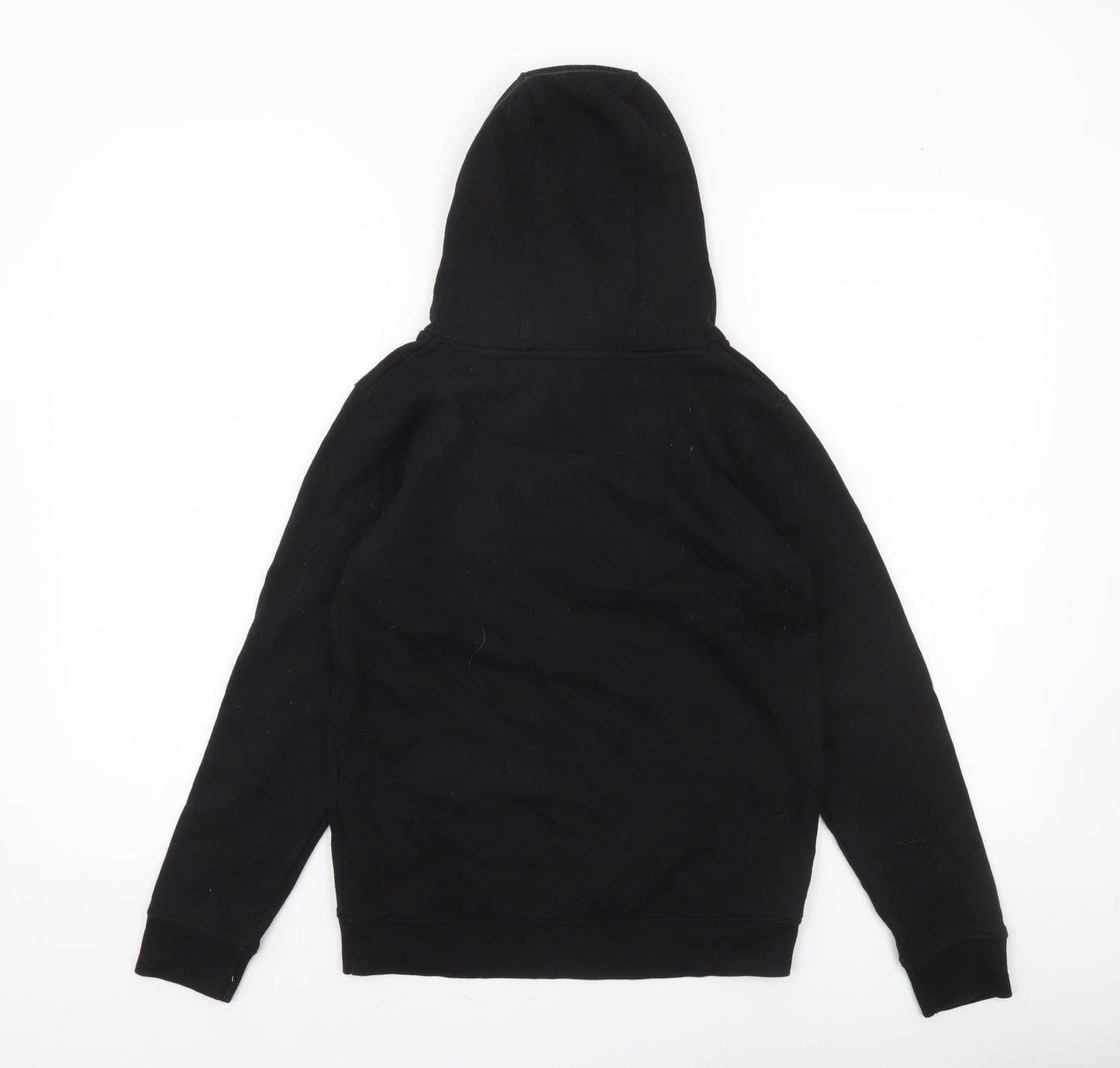 Lyle & Scott Boys Black Pullover Hoodie 10-11 Years Cotton Blend
