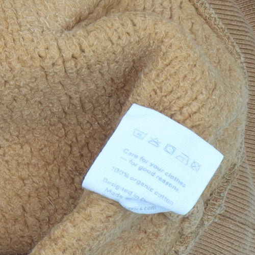 Organic Basics Women’s Brown Pullover Hoodie Size S Organic Cotton