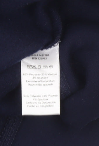 JACHS New York Men's Blue Crew Neck Pullover Sweatshirt L Regular Fit