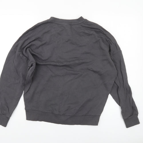 George Winnie the Pooh Women's Black Sweatshirt Size S 8-10 Cotton Pullover