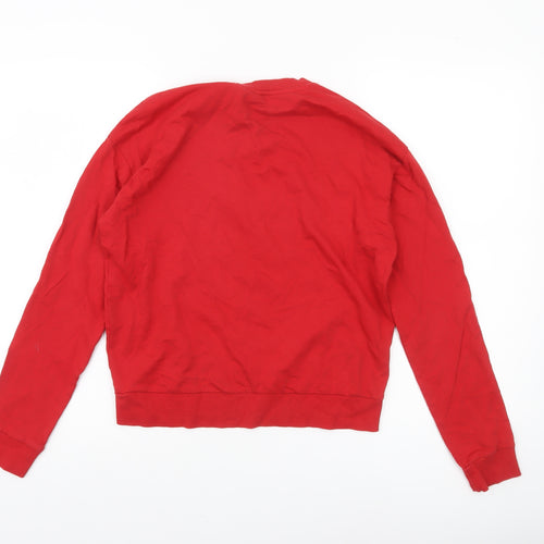 H&M Divided Women Red Christmas Looney Tunes Sweatshirt UK S