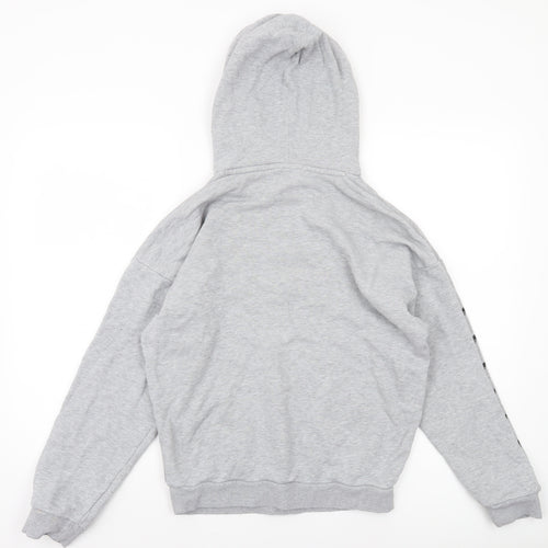 Adidas Women's Grey Hoodie UK 4 Cotton Pullover Sweatshirt
