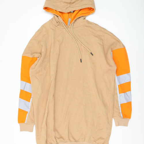 ASOS Women’s Beige Hoodie UK 10 Reflective Sleeve Pullover