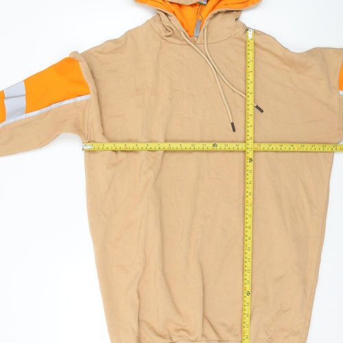 ASOS Women’s Beige Hoodie UK 10 Reflective Sleeve Pullover