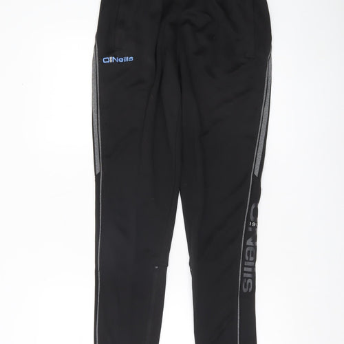 O’Neills Men’s Black Jogger Track Pants Size Small Polyester Tapered Fit