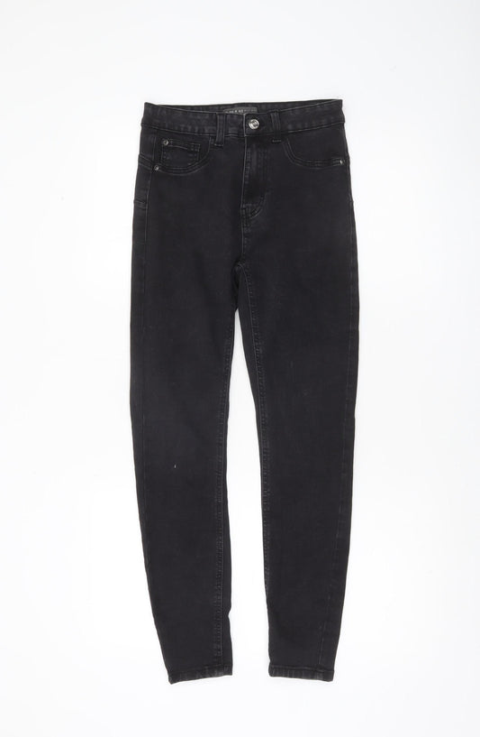 Primark Women’s Black Skinny Jeans Size 8 Mid Rise Stretch Denim