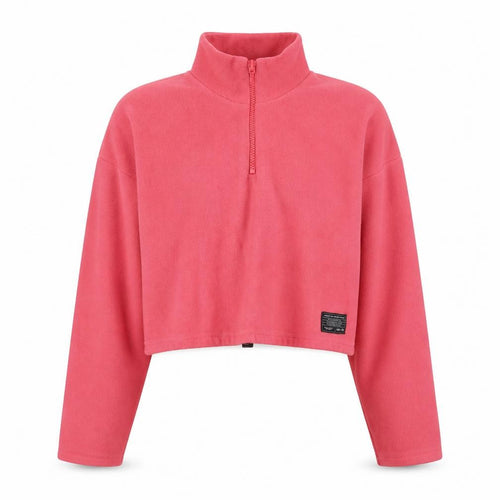 Urban Outfitters Women Pink Fleece 1/2 Zip Pullover Sweatshirt M