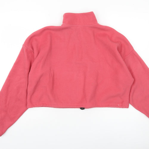 Urban Outfitters Women Pink Fleece 1/2 Zip Pullover Sweatshirt M