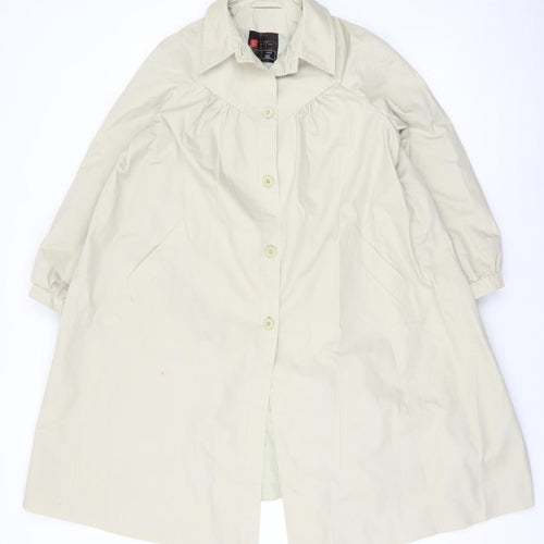 Marks and Spencer St Michael Beige Long Trench Coat Teens Age 11 Classic Style