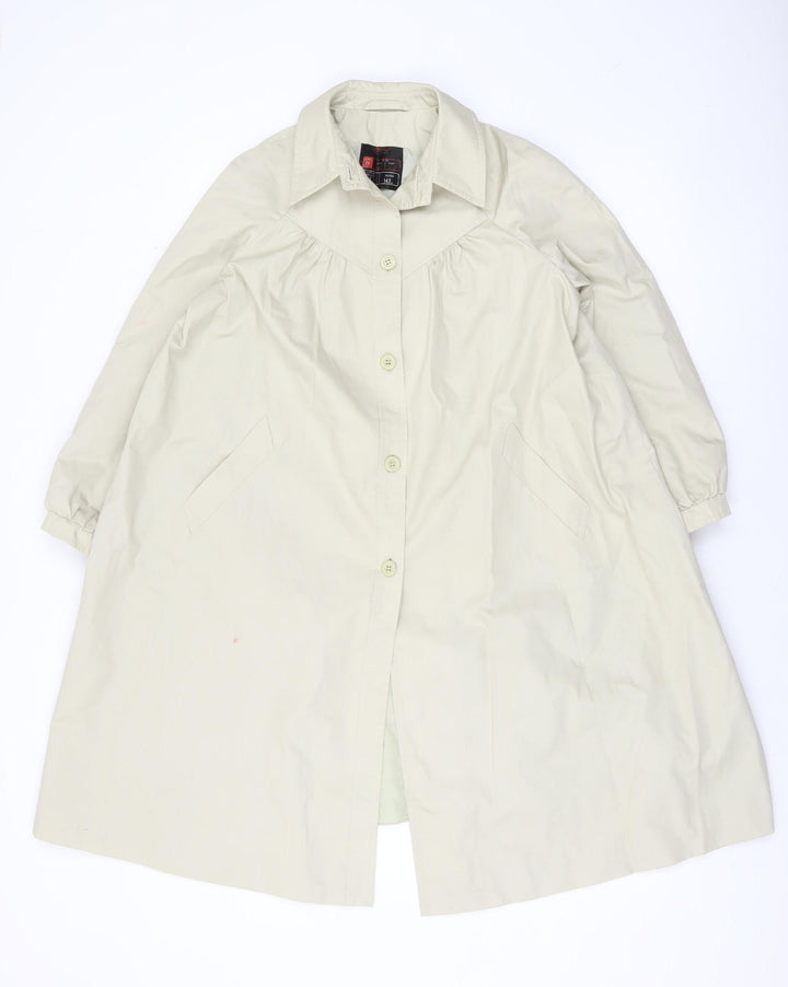 Marks and Spencer St Michael Beige Long Trench Coat Teens Age 11 Classic Style