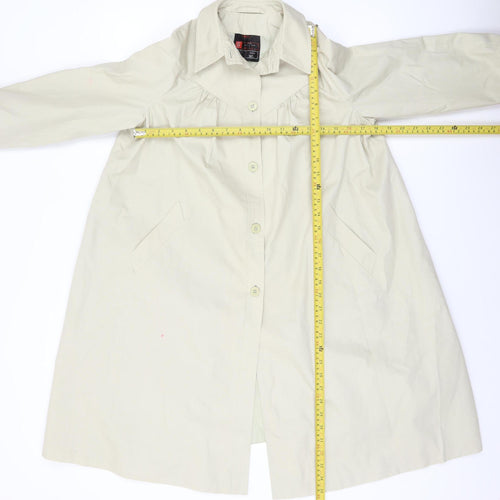 Marks and Spencer St Michael Beige Long Trench Coat Teens Age 11 Classic Style
