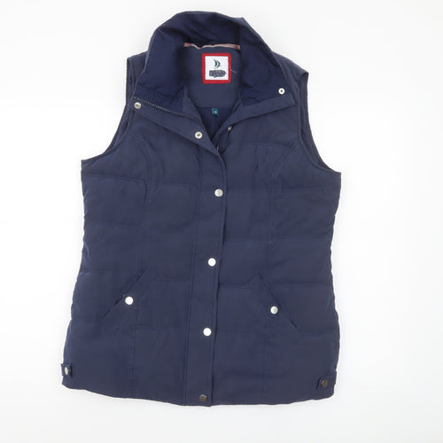 Dash Women's Blue Padded Waistcoat Size 14 Sleeveless Jacket