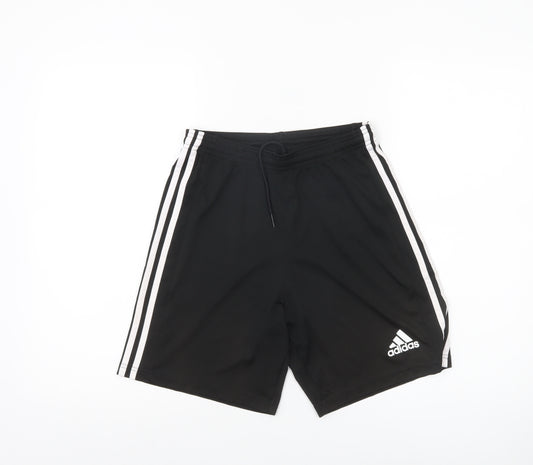 Adidas Men's Black S Athletic Training Shorts with Drawstring
