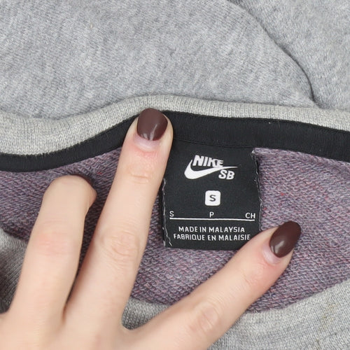 Nike SB Men's Grey Crew Neck Pullover Sweatshirt Size S