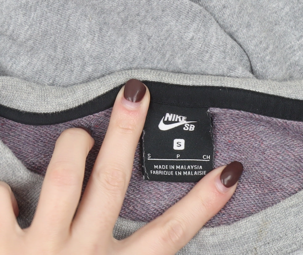 Nike SB Men's Grey Crew Neck Pullover Sweatshirt Size S