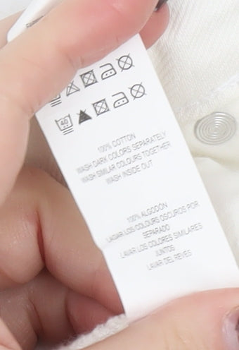 Denim Co. Women White Denim Short Skirt Size 10 Casual