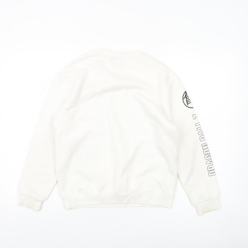 Dragon Ball Z Boys White Sweatshirt 10-11 Years Anime Graphic Pullover
