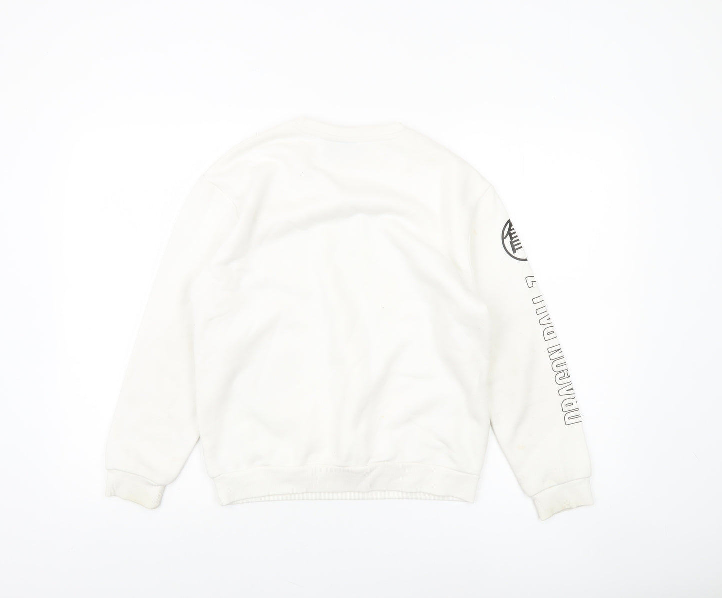 Dragon Ball Z Boys White Sweatshirt 10-11 Years Anime Graphic Pullover