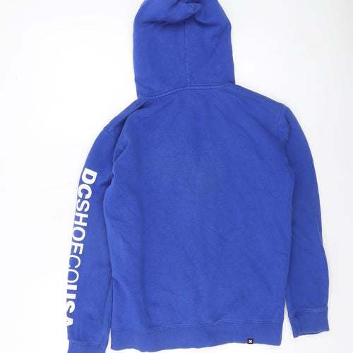 DC Boys Blue Full Zip Hoodie 12 Years Cotton Blend Casual Hooded Sweatshirt