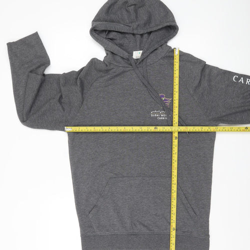 Dubai Racing Club Men's Grey Pullover Hoodie Size S Sports Style