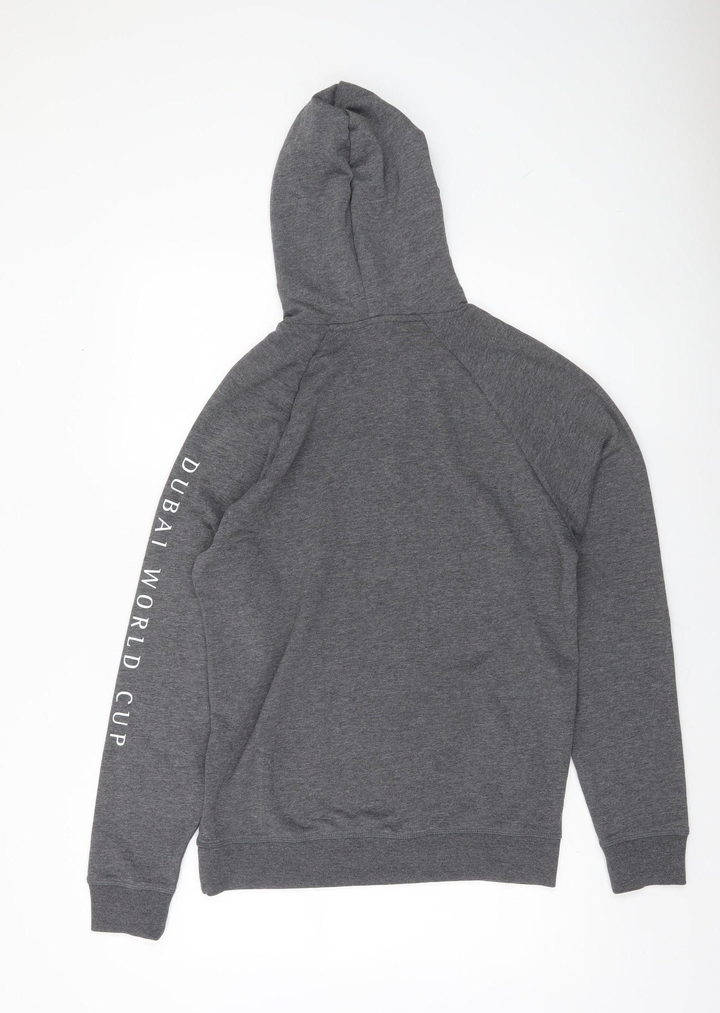 Dubai Racing Club Men's Grey Pullover Hoodie Size S Sports Style