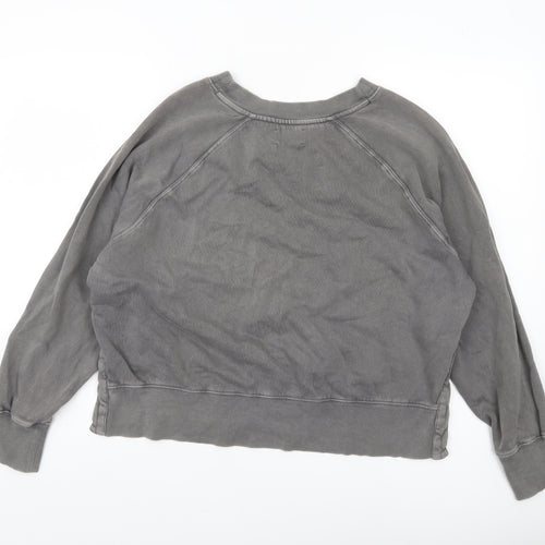 Hush Women’s Grey Eagle Graphic Cotton Pullover Sweatshirt Size S