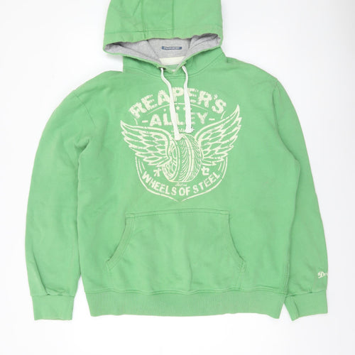Next Men's Green XL Pullover Hoodie Reaper’s Alley Graphic Print