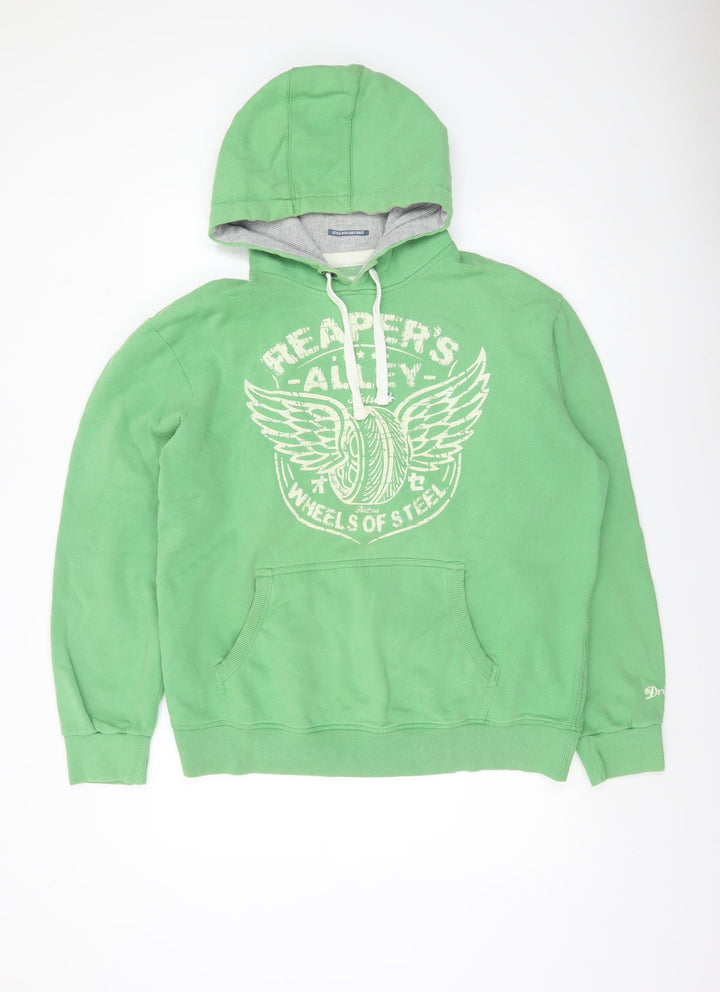 Next Men's Green XL Pullover Hoodie Reaper’s Alley Graphic Print