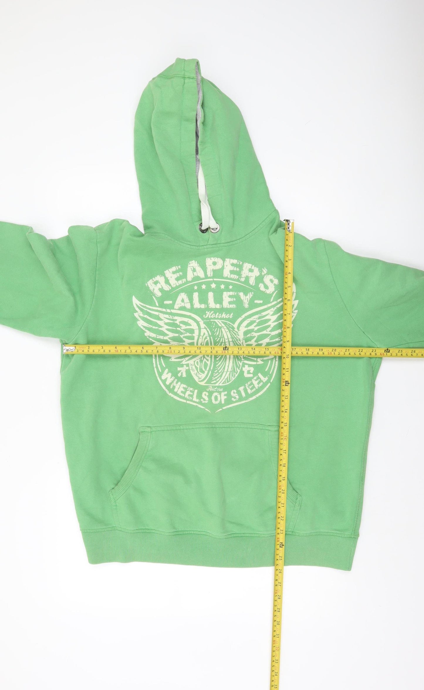 Next Men's Green XL Pullover Hoodie Reaper’s Alley Graphic Print