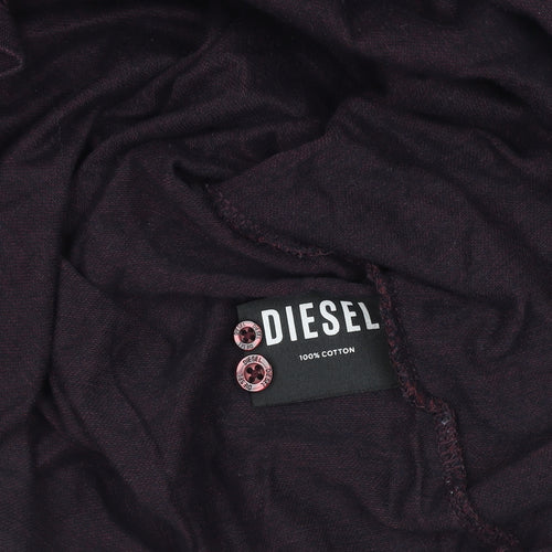 Diesel Men's Purple Cotton Short Sleeve Polo Shirt Size 2XL