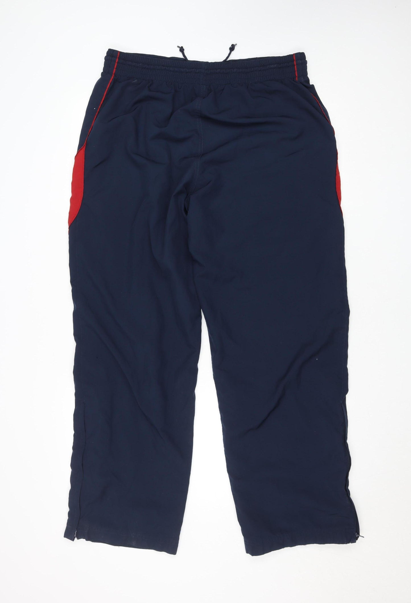 Nike Men's Blue Track Pants L 34in Elastic Waist Quick Dry Breathable