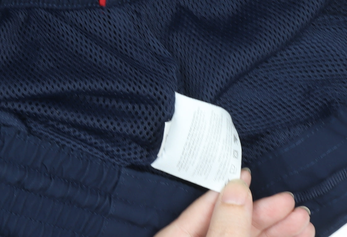 Nike Men's Blue Track Pants L 34in Elastic Waist Quick Dry Breathable