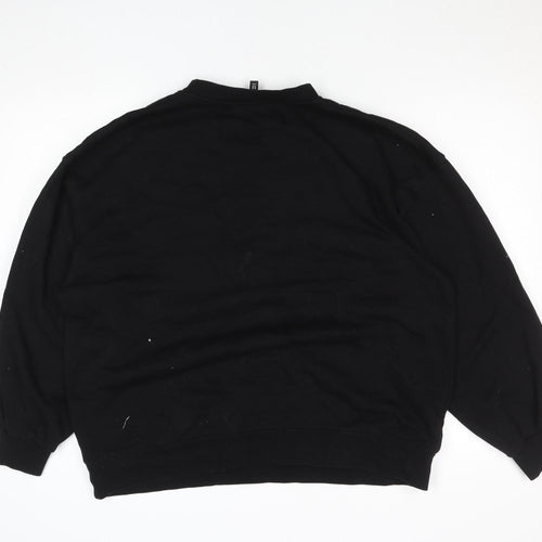 H&M Divided Women's Black Blossom Powerpuff Girls Printed Sweatshirt Size L