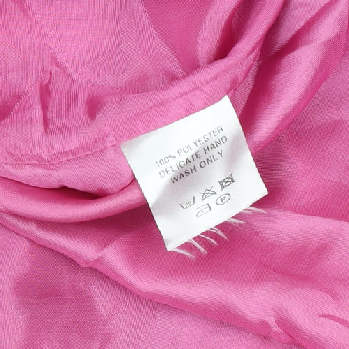 Avalon Collection Women Pink Flare Midi Skirt Size 16 Polyester