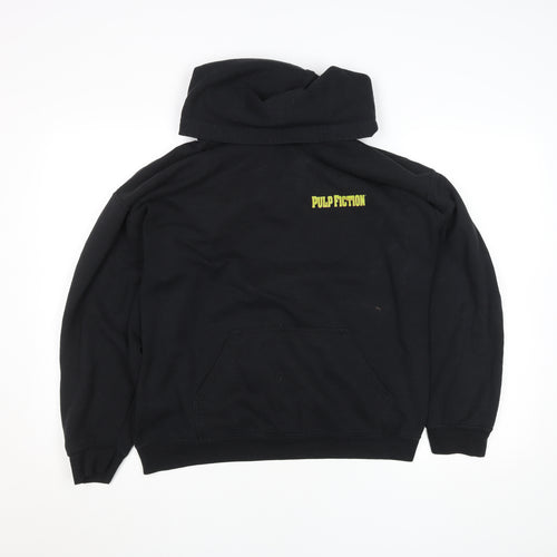Pulp Fiction Black Hoodie Small Women Unisex Miramax Graphic Print