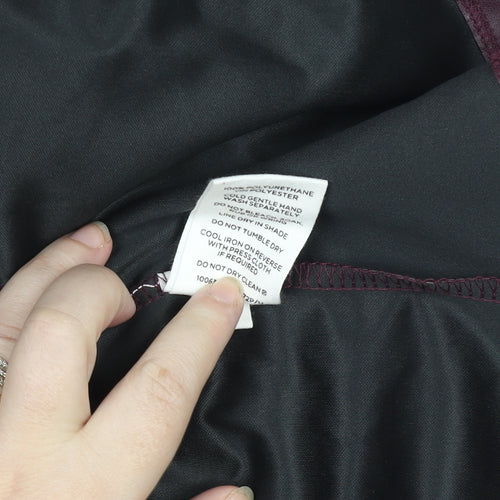 Glassons Womens Brown Faux Leather Short Skirt Size 14