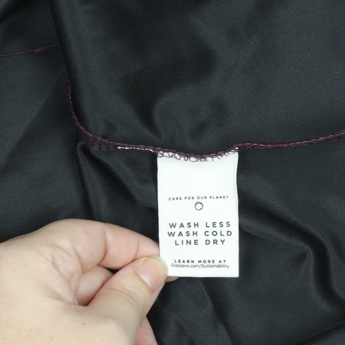 Glassons Womens Brown Faux Leather Short Skirt Size 14