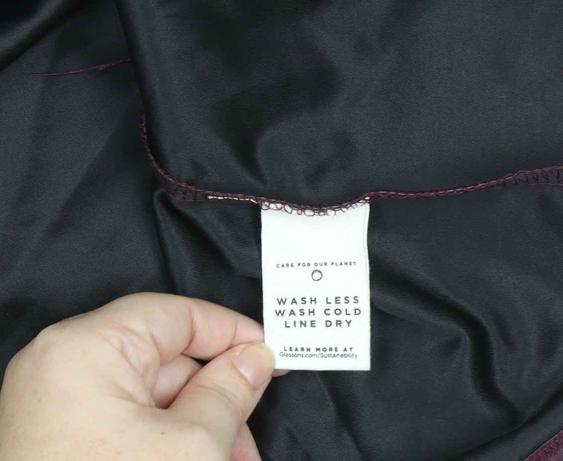 Glassons Womens Brown Faux Leather Short Skirt Size 14