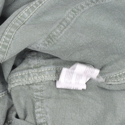 Primark Women’s Green Cargo Denim Short Skirt Size 14