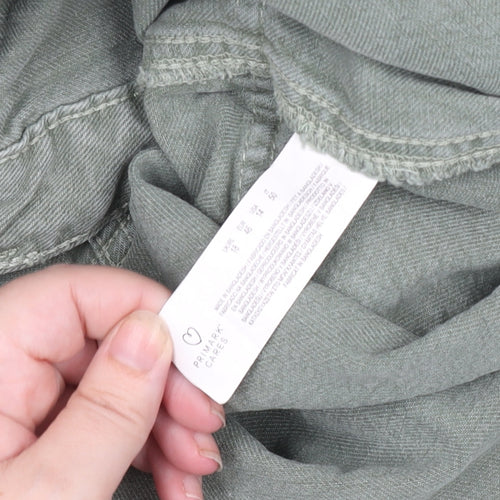 Primark Women’s Green Cargo Denim Short Skirt Size 14