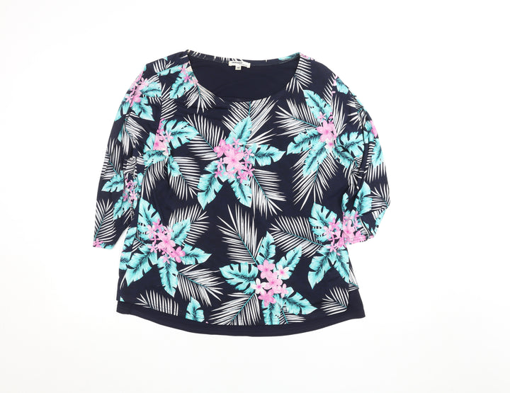Gerard Women’s Multicoloured Floral 3/4 Sleeve Tunic Top Size 16