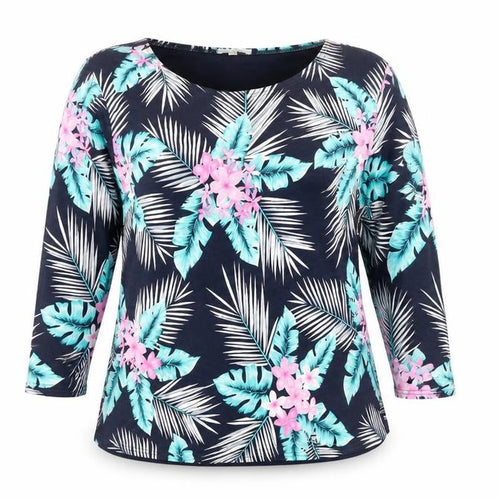 Gerard Women’s Multicoloured Floral 3/4 Sleeve Tunic Top Size 16