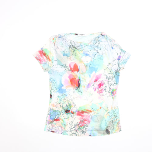 Gerry Weber Womens Multicoloured Floral Cotton T-Shirt Size 12