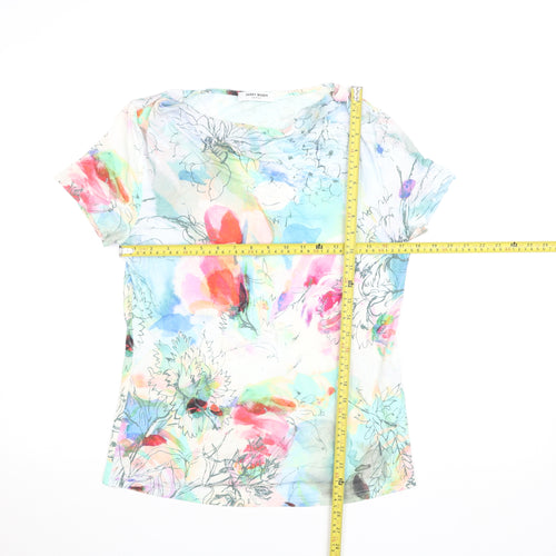 Gerry Weber Womens Multicoloured Floral Cotton T-Shirt Size 12